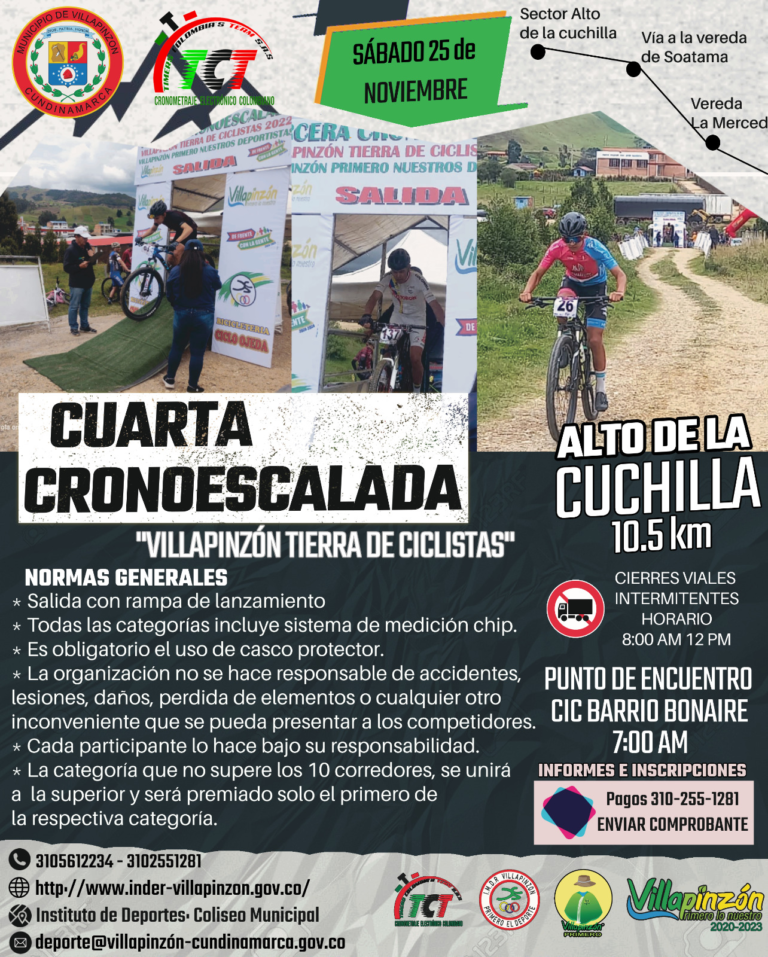 4a. Cronoescalada “Alto de la Cuchilla”. Villapinzón 2023