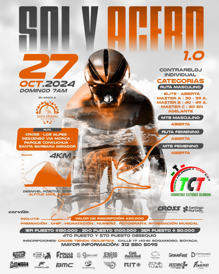 Cronoescalada “SOL Y ACERO”.Sogamoso 2024
